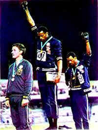 John Carlos and Tommy Smith at '68 olympics