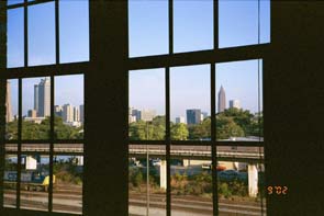 The view of Atlanta from my windows.  Looks much better in person!