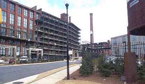 The entrance to the loft complex where I live.  I'm in a building farther back.