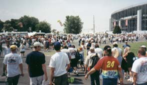 Good 'ol boys make their way into the raceway.