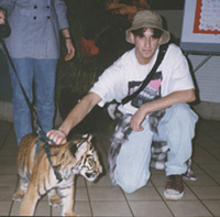 Me with Clemson Tiger at 1995 Gator Bowl